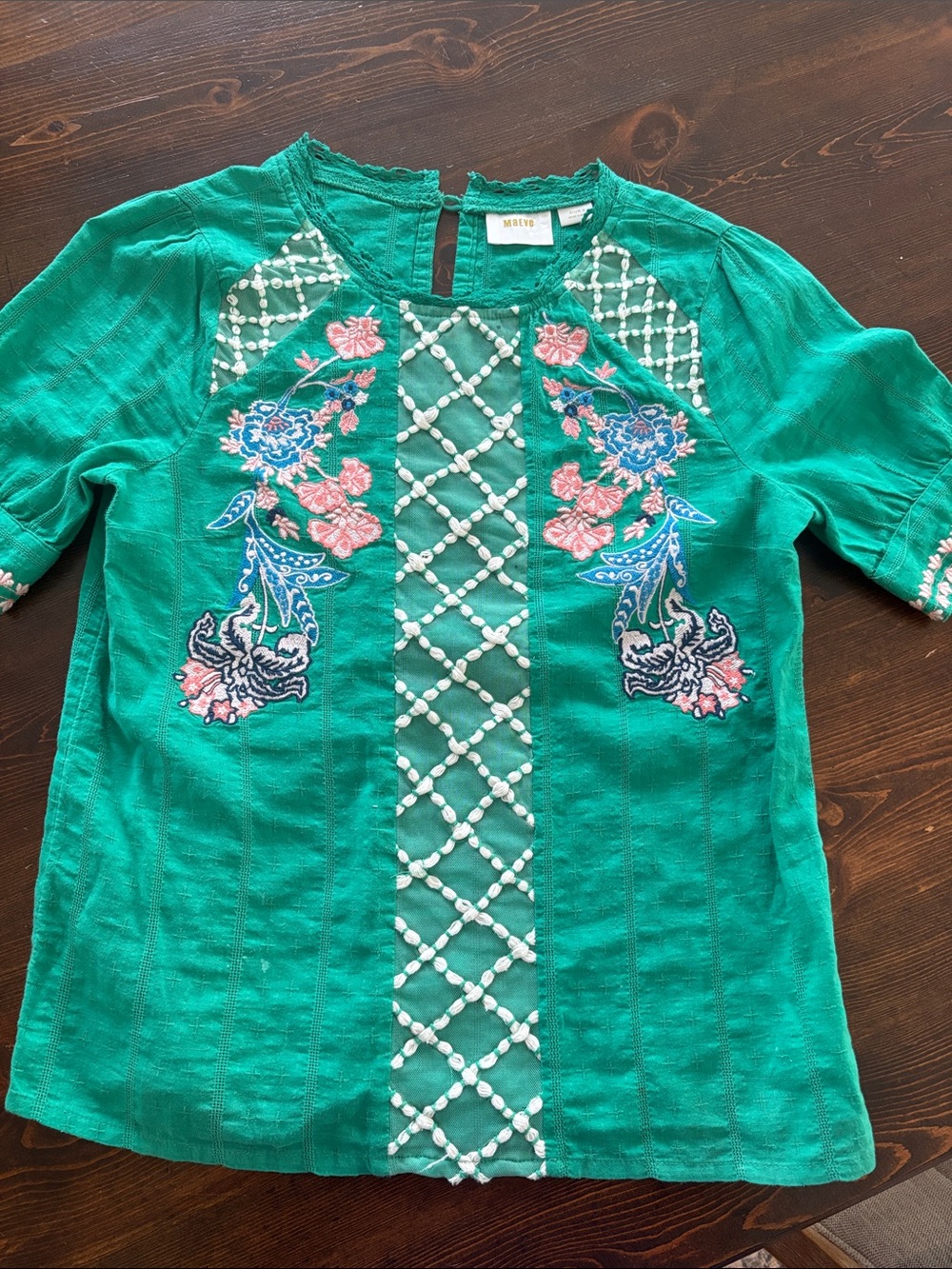 Women’s  Embroidered Boho Top